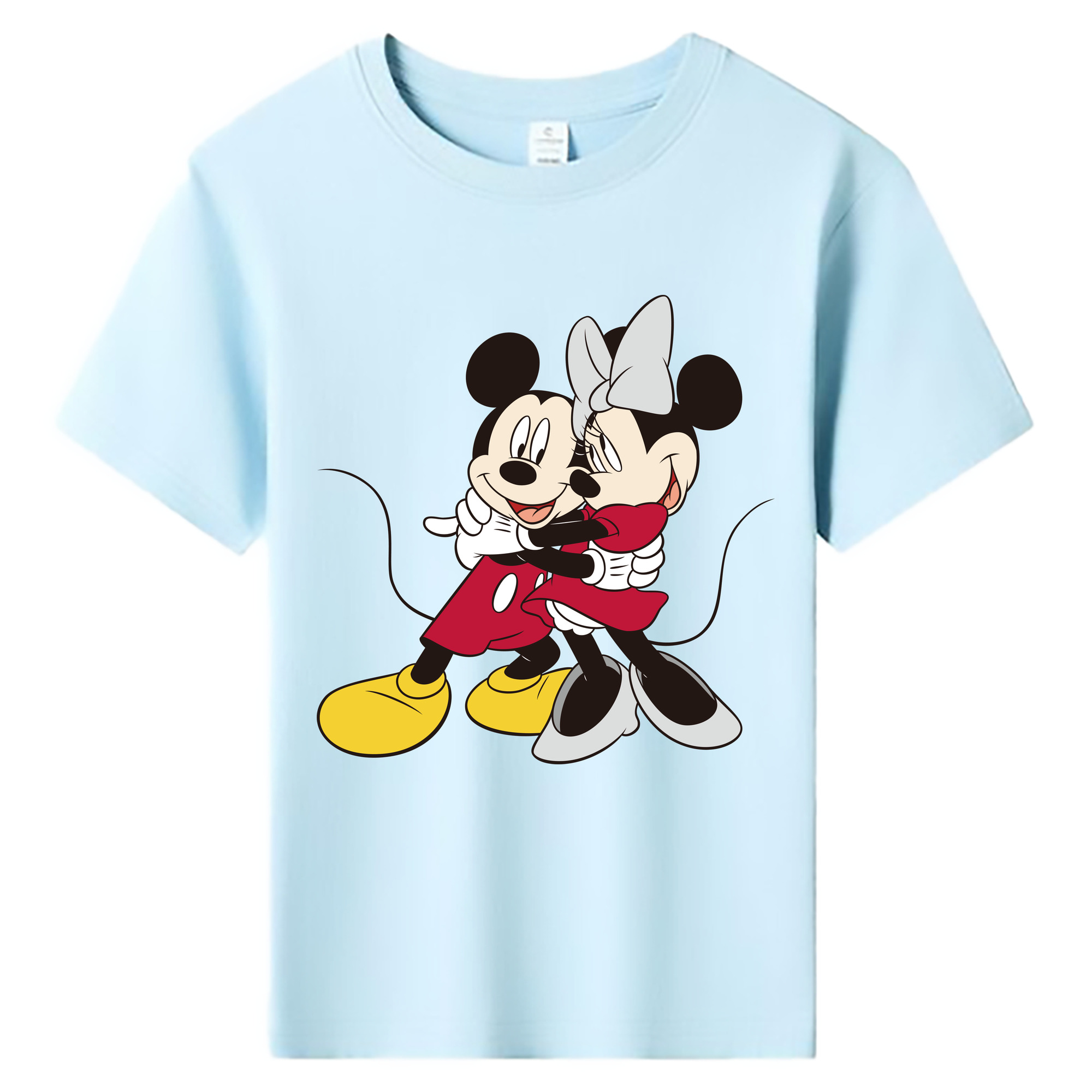 ミッキーマウス Mickey Mouse 綿100％キッズTシャツ（フロントプリント）